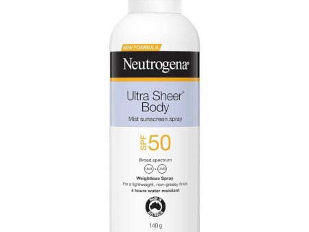 Neutrogena Mist Sunscreen Spay Ultra Sheer Body SPF50 140g For Cheap