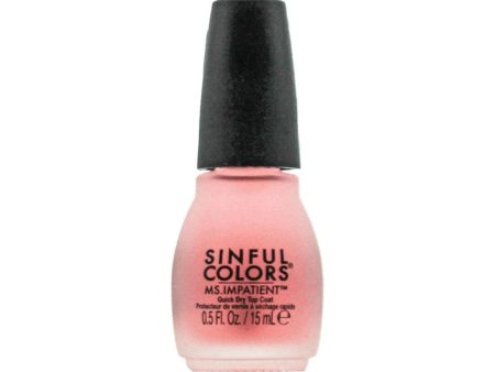 Sinful Colors Quick Dry Top Coat Ms Impatient 15ml Hot on Sale