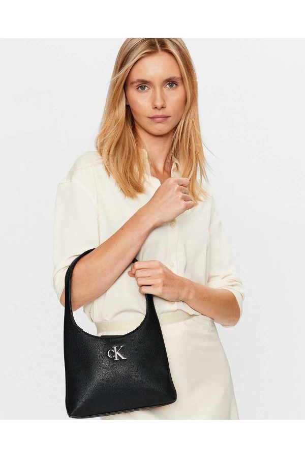 Calvin Klein Minimal Monogram Shoulder Bag Omuz Çantası on Sale