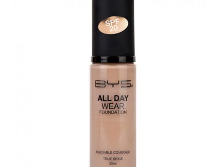 BYS All Day Wear Foundation SPF20 True Beige 30ml Online Hot Sale