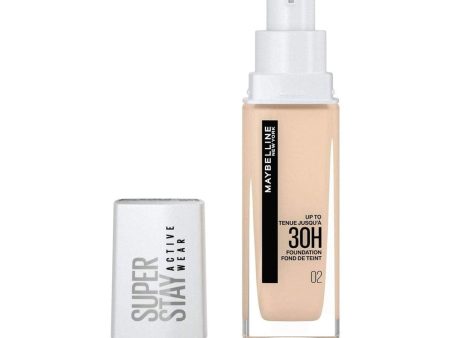 Maybelline SuperStay Active Wear 30Hr Foundation 02 Naked Ivory 30ml For Discount