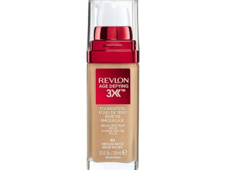 Revlon Age Defying Foundation 40 Medium Beige 30ml Cheap