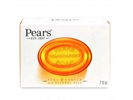 Pears Transparent Soap Bar Pure & Gentle With Natural Oils 75g on Sale