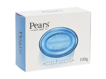 Pears Transparent Soap Bar Pure & Gentle With Mint Extracts 100g Fashion