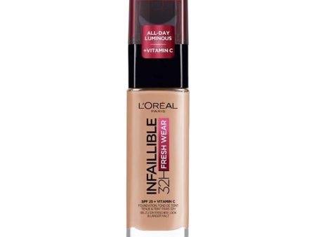 L Oreal Infallible 32H Fresh Wear SPF25 + Vitamin C Foundation 160 Rose Linen 30ml Online Hot Sale