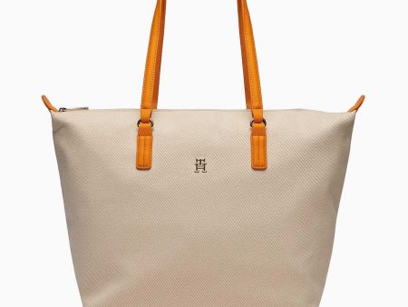 Tommy Hilfiger Poppy Canvas Tote Omuz Çantası Online Hot Sale