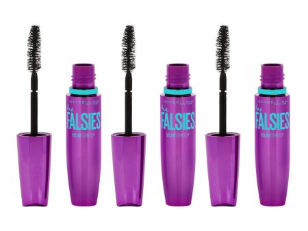 3x Maybelline The Falsies Volum Express Mascara Glamour Black 9ml Fashion