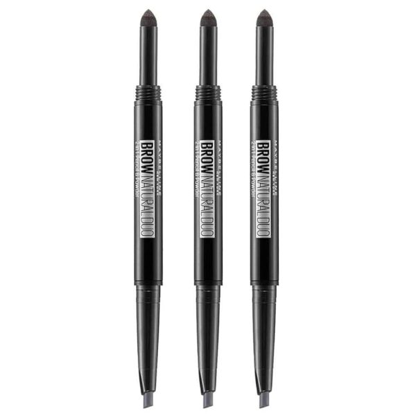 3x Maybelline Brow Natural Duo Grey Brown Supply