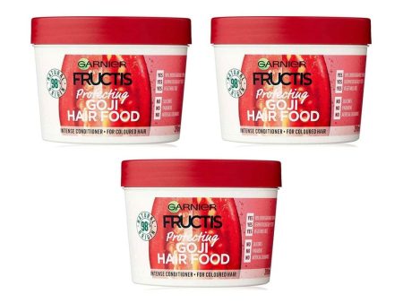 3x Garnier Fructis Protecting Goji Hair Food 390ml on Sale