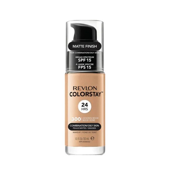 Revlon ColorStay Combination Oily Foundation SPF15 300 Golden Beige 30ml For Discount