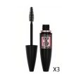 3x Maybelline Over The Top Volume Express Mascara 01 Black 8.7ml Fashion